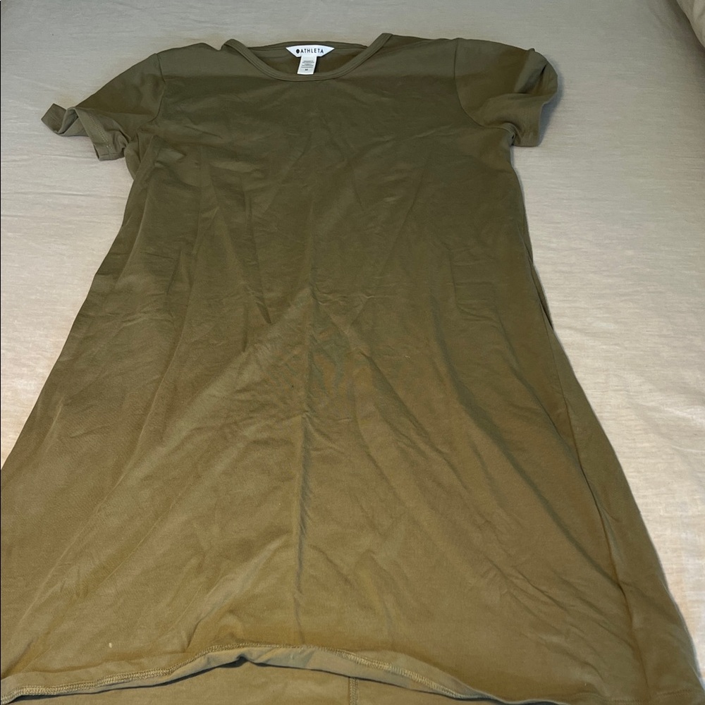 Athleta Khaki Mini Dress